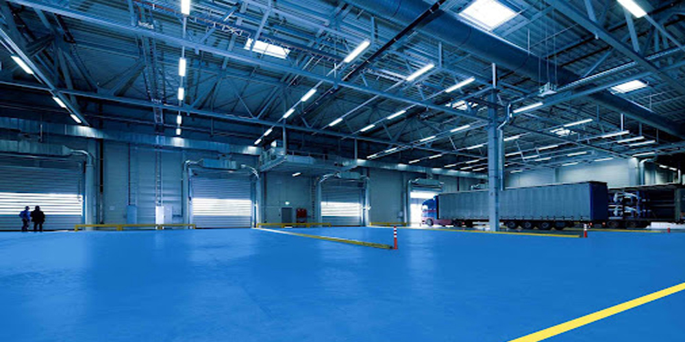 Completed industrial epoxy floor