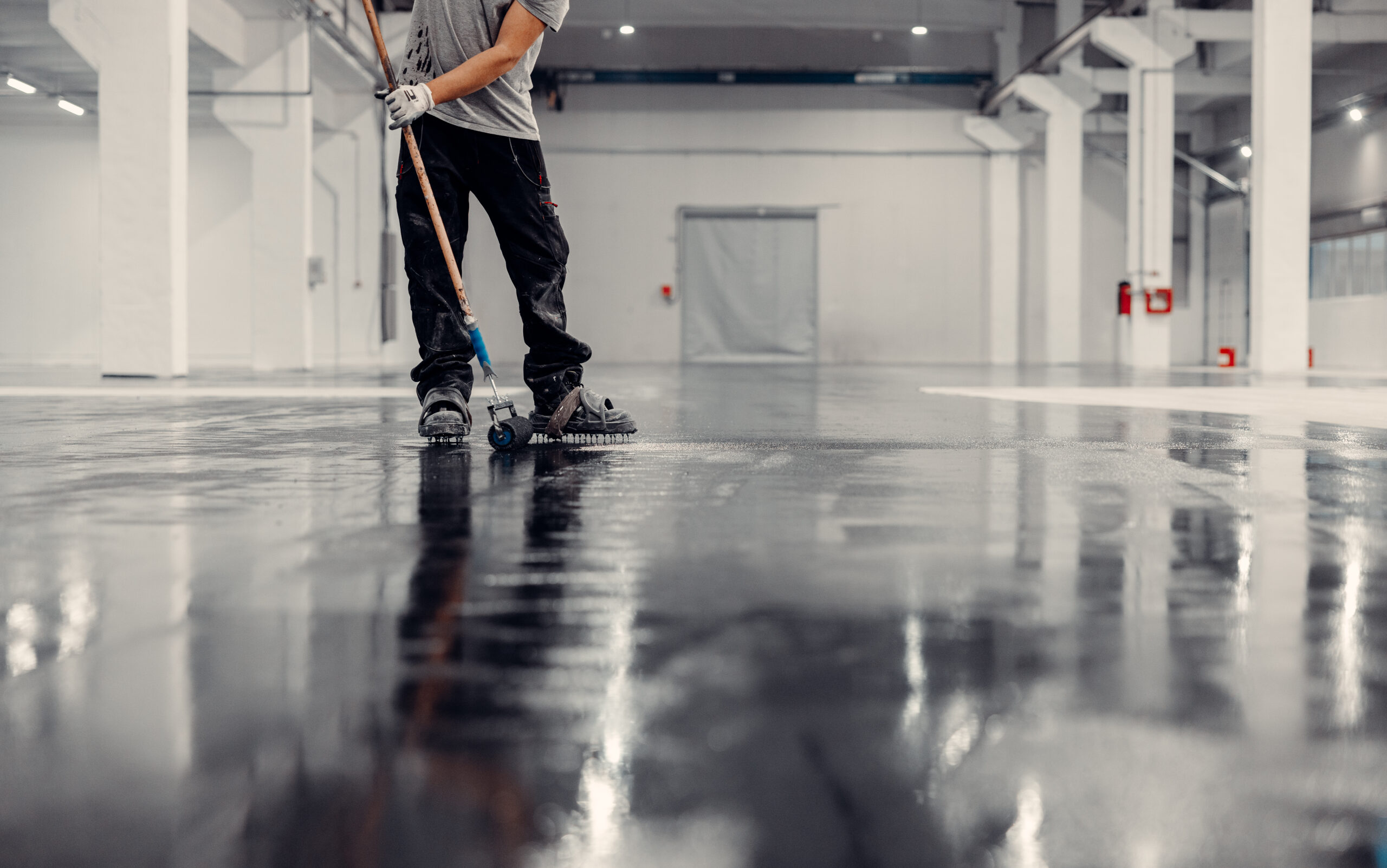 Epoxy flooring application
